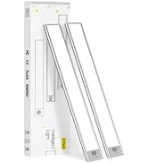 JKHTBDM 2Pack Under Cabinet Lighting, 2200mAH Recharge Motion Sensor Light Indoor,Stepless Dimmab...