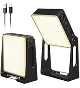 2 Pack Portable LED Camping Lantern, 4000mAh Rechargeable Dimmable Lanterns with Clip &amp; Stand, 2-...