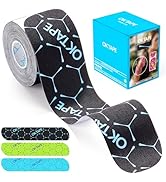 OK TAPE Synthetic Kinesiology Tape, 20 Strips Precut K Tape, Waterproof Elastic Athletic Tape for...