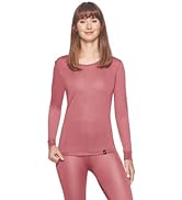 Terramar Women's 100% Silk Thermasilk Pointelle Scoop Shirt Baselayer leggings under armor gear