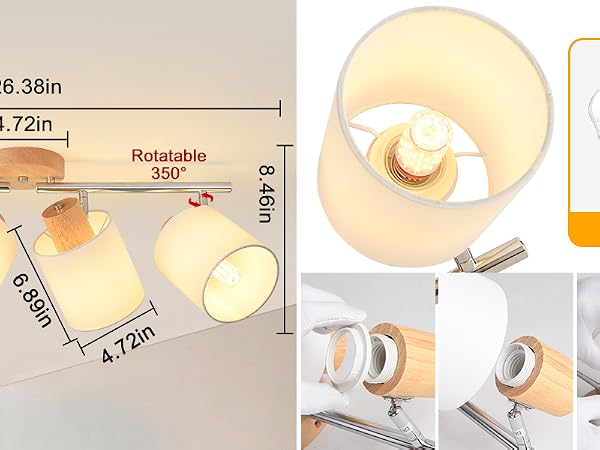 LED 4 Light Track Lighting Kit