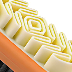 2-in-1 Orange Shoe Brush