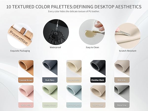 faux leather desk pad