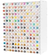 FuyoSegen Marker Pen Organizer Holder for 180 Markers, Craft Art Supply Storage Rack, Desktop Art...