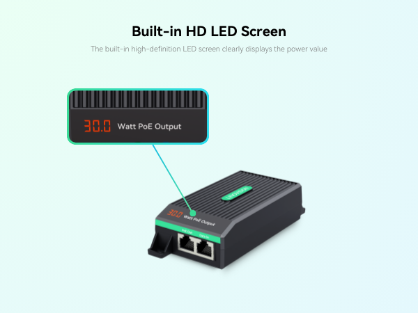 Built-in HD LED Screen.