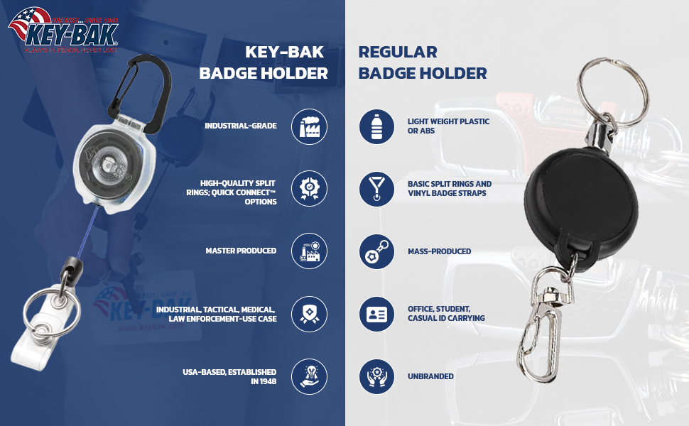badge holder keychain