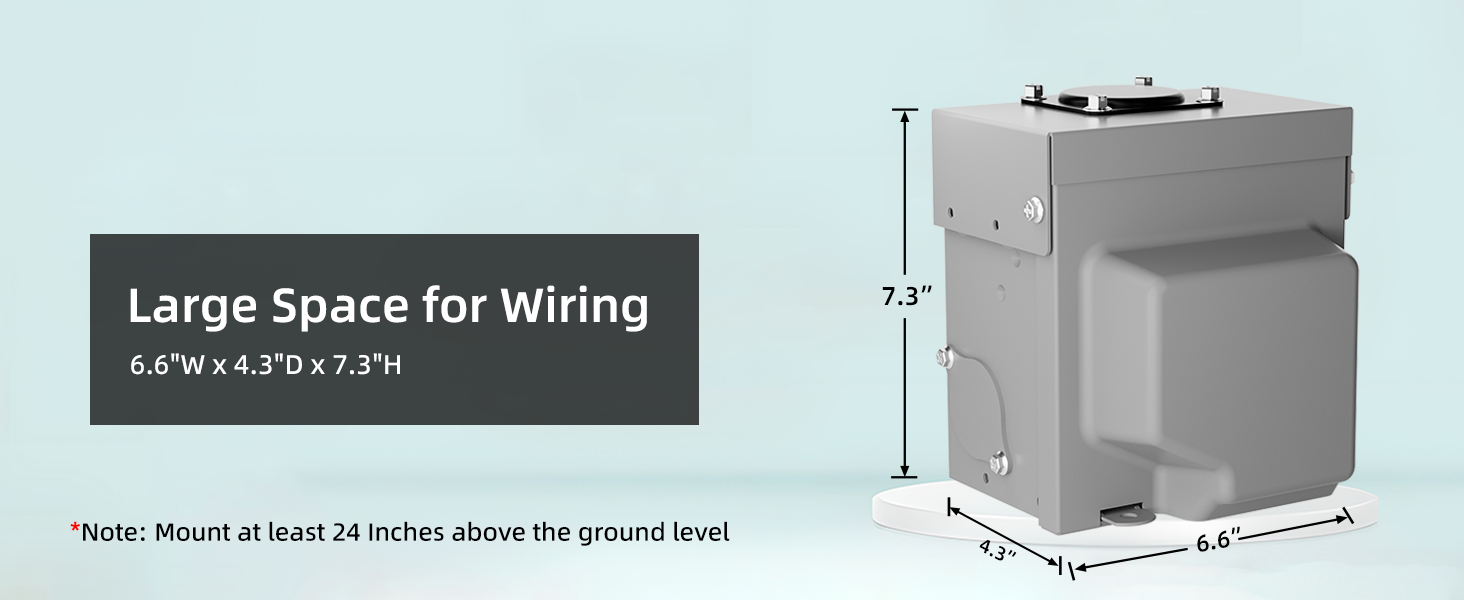 rv/ev power outlet box