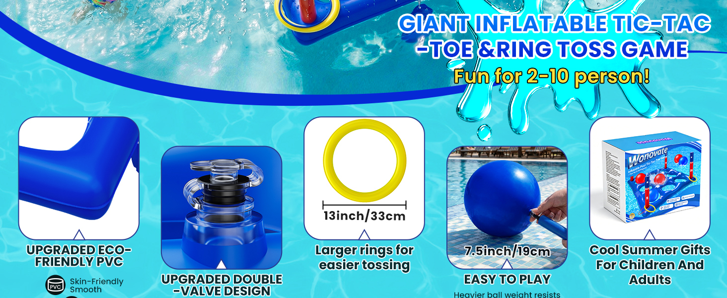 fun pool games for 2-10 people - Upgraded pool toys