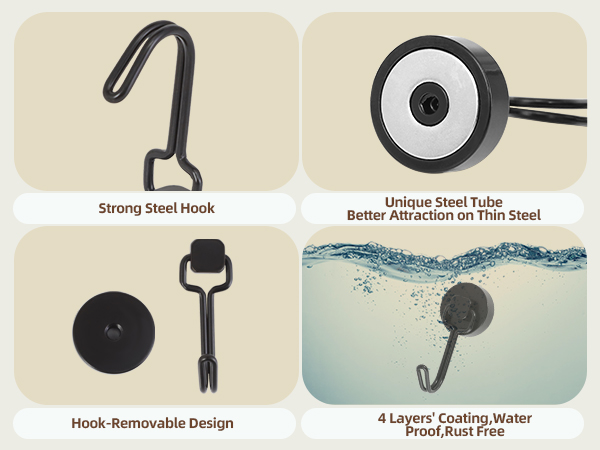 Neosmuk black swing magnetic hooks