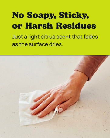 Cleaning wipes all purpose on a kitchen counter, quick daily wipe