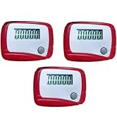 3Pcs Portable Counter Mini Digital LCD Pedometer Sports Walking Running Step Counter Meter Walkin...