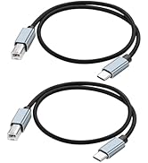 JSADZKJ USB C to USB B Printer Cable Type B to Type C 2.0 Extension Cable High Speed USB 2.0 Type...