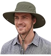 Connectyle Sun Hat for Men Women Breathable UPF 50+ Safari Hat for Fishing Hiking Gardening Adjus...