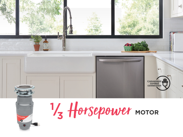 Frigidaire garbage disposer 1/3 horsepower