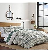 Eddie Bauer - King Duvet Cover Set, Cotton Reversible Bedding with Matching Shams, Plaid Bedding ...