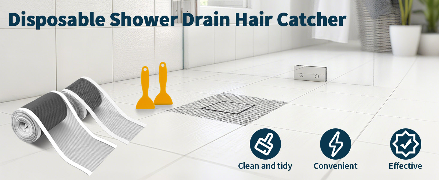 Disposable Shower Drain Screen Self-Adhesive Stickers