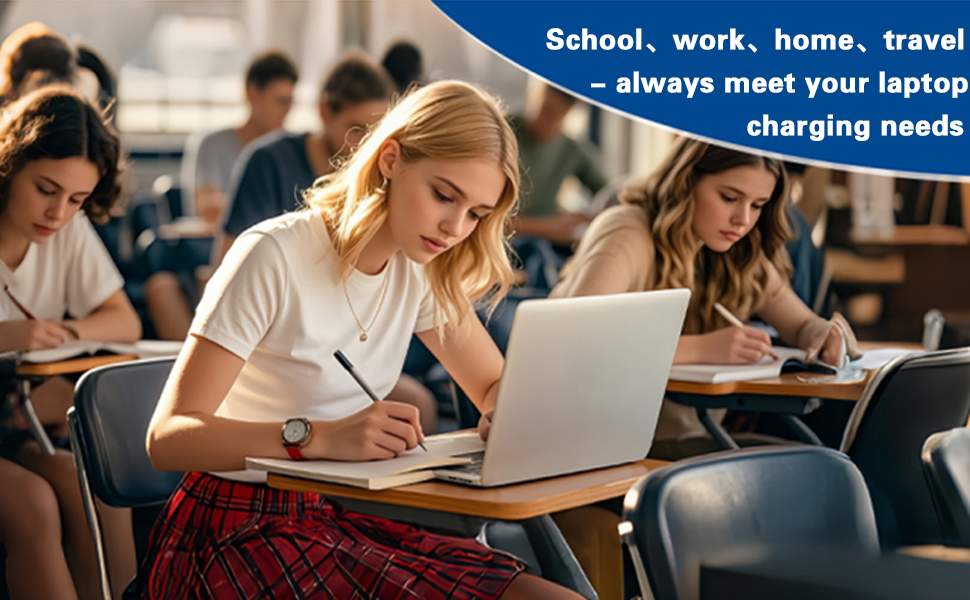 65W Dell Laptop Charger USB C School work home travel always meet your laptop charging needs