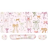 MOSISO Keyboard Mouse Pad Set, Large Mouse Pad&amp;Wrist Rest Support for Mouse&amp;Keyboar&amp;Coaster, Silk...