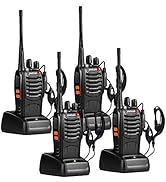 pxton Walkie Talkies Long Range for Adults with Earpieces,16 Channel Walky Talky Rechargeable Han...