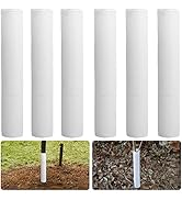 LFUTARI 6pcs Corrugated Tree Guards,Diameter 1.96" PP Tree Trunk Protectors,Tree Bark Protector T...