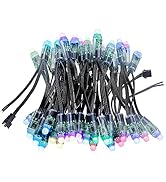 ALITOVE WS2811 Addressable LED Pixel Light 50pcs 5V 12MM Digital Dream Color Diffused RGB LED Pix...