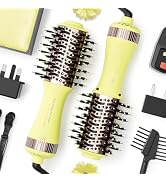 Travel Brush Blow Dryer, Dual Voltage Hair Dryer Brush - Cepillo Secador De Cabello 2” Oval Size ...