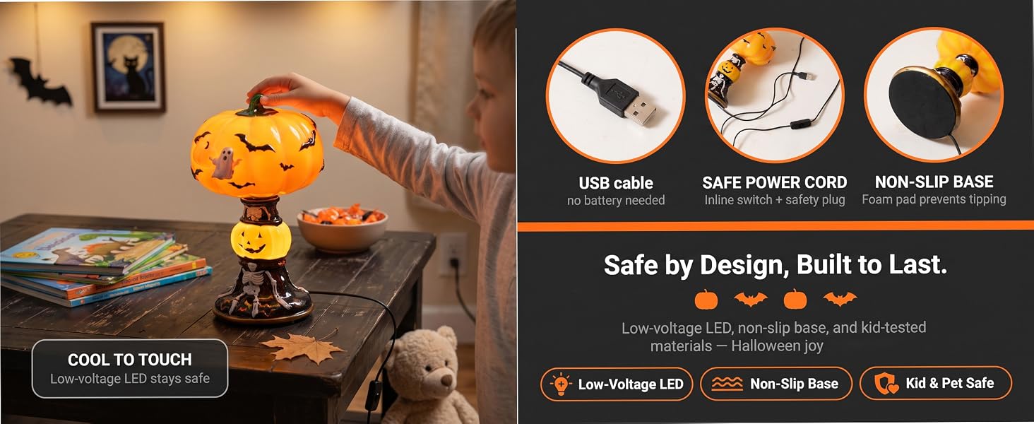 Halloween Pumpkin Night Light