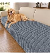 Smiry Velvet Couch Cover for Dogs, Non Slip Soft Sofa Protector for Pets | Washable Sofa Cover fo...