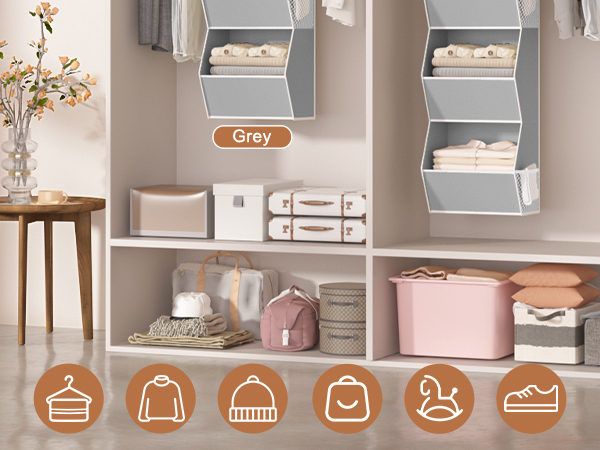 hanging closet organizer