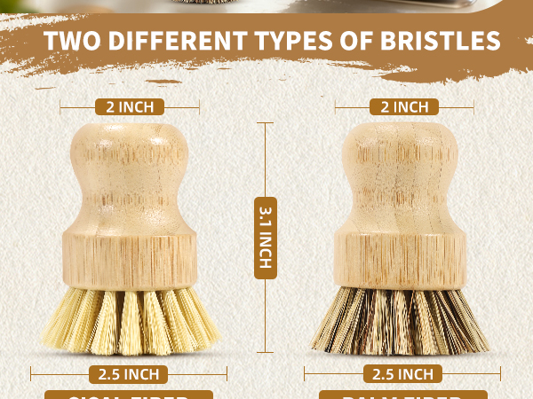 Bamboo dish brush