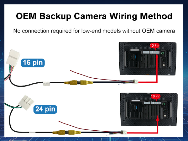 OEM Backup Camera installation drawings