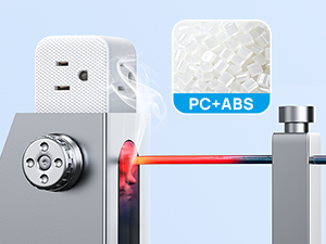 6 plug outlet adapter with usb