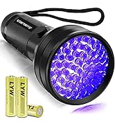 Black Light UV Flashlight,Vansky 2022 Upgraded 51 LED Blacklight Pet Urine Detector for Dog/Cat U...