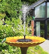solar bird bath fountains