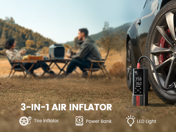 Tire Inflator Portable Air Compressor