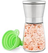 Manual Salt or Pepper Grinder for Professional Chef, Best Spice Mill with Stainless Steel Cap, Ce...