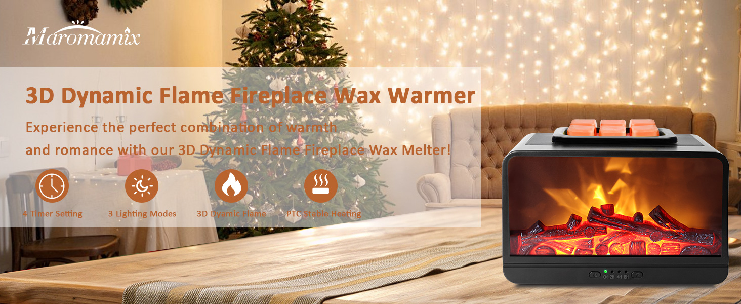 the fireplace wax warmer - dynamic flame of warmth