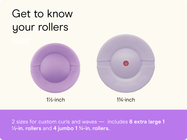 Conair hot rollers heated long medium hair electric jumbo curlers women’s large 12 clips ceramic