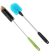 Long Bottle Cleaning Brush, Dish Vegetable Brush for Washing Narrow Neck Beer Water Bottles Brew ...