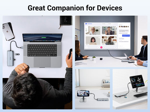 10Gbps USB C Splitter for Laptop