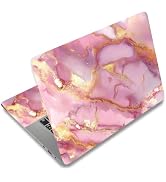 SUPERDANT Laptop Skin Sticker Pink Gold Marble Laptop Decals Personalized Universal Notebook Comp...