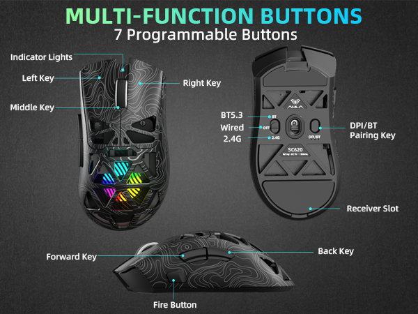 AULA SC620 computer mouse
