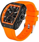 findtime Watches for Men Relojes para Hombres Wristwatch with Digital Analog Dual Time Display Co...