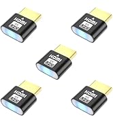WENZIYAXU HDMI Dummy Plug Virtual Display Emulator, 4K HDR Support, 4K@60Hz and 1080p@120Hz Compa...