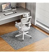 Delamu Office Chair Mat for Hardwood Floor, 35"×47" Non-Slip Woven PVC Computer Desk Chair Mat, H...