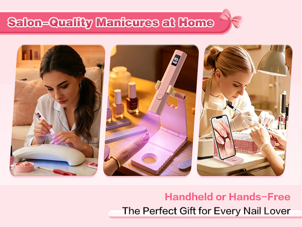 YSC uv light for gel nails with stand for home and salon use hand-free beginner-friendly