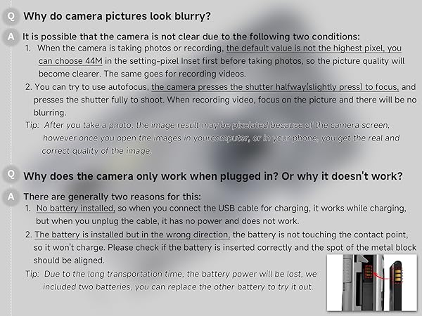 picture blurry or it doesn&amp;#39;t work?