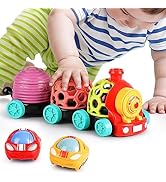 iPlay, iLearn Baby Toy Train, Infant Soft Cars for 6-12 Month Boy, Musical Push N Go Truck, Toddl...