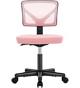 Sweetcrispy Office Computer Desk Chair, Ergonomic Low-Back Mesh Rolling Work Swivel Chairs with W...