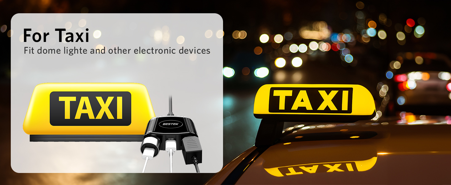 BESTEK Cigarette Lighter Splitter Adapter